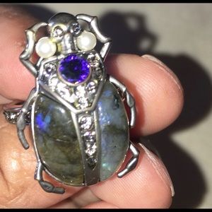 Alexander McQueen Beetle Skull Ring